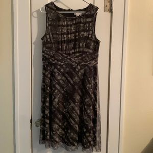 CWC Dress: Dressy, Full Lined, Comfy Stretch, Swirl Skirt, Back zip, Lightweight